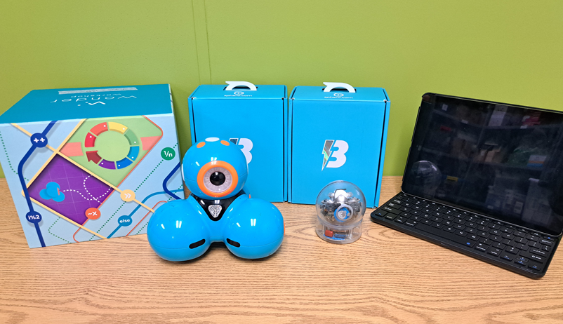 Two Dash Robots, Three Sphero Bolts, and an iPad